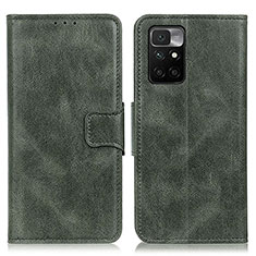 Funda de Cuero Cartera con Soporte Carcasa M09L para Xiaomi Redmi Note 11 4G (2021) Verde