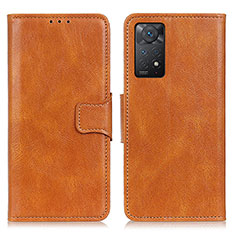 Funda de Cuero Cartera con Soporte Carcasa M09L para Xiaomi Redmi Note 11 Pro 4G Marron