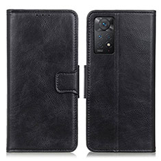 Funda de Cuero Cartera con Soporte Carcasa M09L para Xiaomi Redmi Note 11 Pro 4G Negro