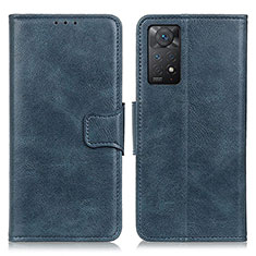 Funda de Cuero Cartera con Soporte Carcasa M09L para Xiaomi Redmi Note 11 Pro 5G Azul