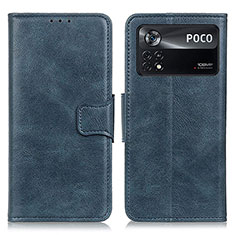 Funda de Cuero Cartera con Soporte Carcasa M09L para Xiaomi Redmi Note 11E Pro 5G Azul