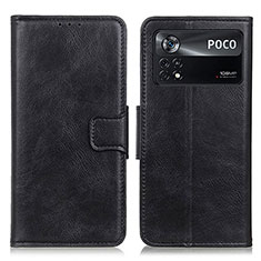 Funda de Cuero Cartera con Soporte Carcasa M09L para Xiaomi Redmi Note 11E Pro 5G Negro