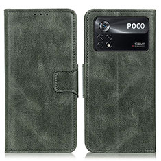 Funda de Cuero Cartera con Soporte Carcasa M09L para Xiaomi Redmi Note 11E Pro 5G Verde