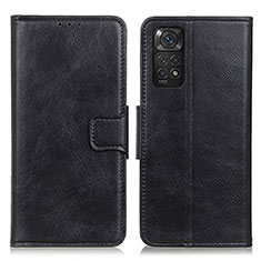 Funda de Cuero Cartera con Soporte Carcasa M09L para Xiaomi Redmi Note 11S 4G Negro