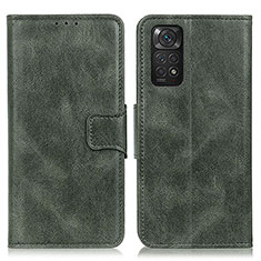 Funda de Cuero Cartera con Soporte Carcasa M09L para Xiaomi Redmi Note 11S 4G Verde