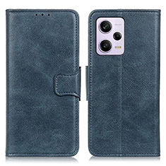 Funda de Cuero Cartera con Soporte Carcasa M09L para Xiaomi Redmi Note 12 Pro 5G Azul