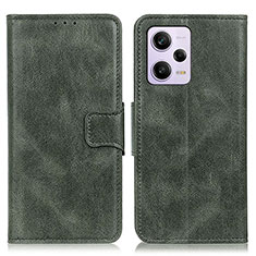 Funda de Cuero Cartera con Soporte Carcasa M09L para Xiaomi Redmi Note 12 Pro 5G Verde