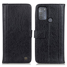 Funda de Cuero Cartera con Soporte Carcasa M10L para Motorola Moto G50 Negro