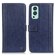 Funda de Cuero Cartera con Soporte Carcasa M10L para OnePlus Nord 2 5G Azul