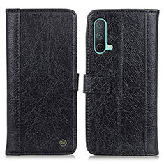 Funda de Cuero Cartera con Soporte Carcasa M10L para OnePlus Nord CE 5G Negro