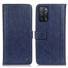 Funda de Cuero Cartera con Soporte Carcasa M10L para Oppo A53s 5G Azul