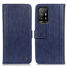 Funda de Cuero Cartera con Soporte Carcasa M10L para Oppo A94 5G Azul