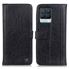 Funda de Cuero Cartera con Soporte Carcasa M10L para Realme 8 4G Negro