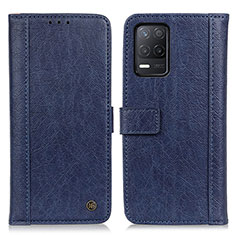 Funda de Cuero Cartera con Soporte Carcasa M10L para Realme 8 5G Azul