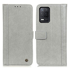 Funda de Cuero Cartera con Soporte Carcasa M10L para Realme 8 5G Gris