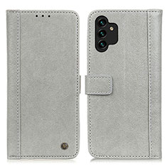 Funda de Cuero Cartera con Soporte Carcasa M10L para Samsung Galaxy A04s Gris