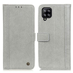 Funda de Cuero Cartera con Soporte Carcasa M10L para Samsung Galaxy A22 4G Gris