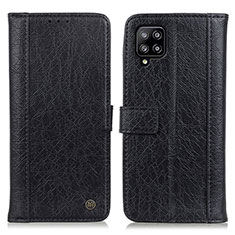 Funda de Cuero Cartera con Soporte Carcasa M10L para Samsung Galaxy A22 4G Negro