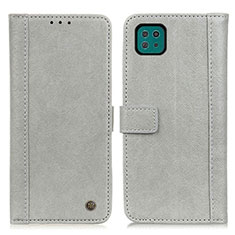 Funda de Cuero Cartera con Soporte Carcasa M10L para Samsung Galaxy A22s 5G Gris