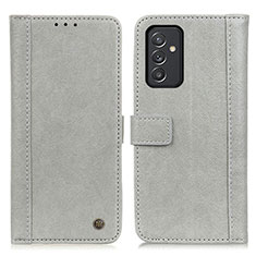 Funda de Cuero Cartera con Soporte Carcasa M10L para Samsung Galaxy A55 5G Gris