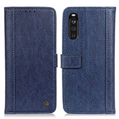 Funda de Cuero Cartera con Soporte Carcasa M10L para Sony Xperia 10 III SO-52B Azul