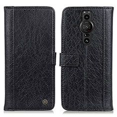 Funda de Cuero Cartera con Soporte Carcasa M10L para Sony Xperia PRO-I Negro