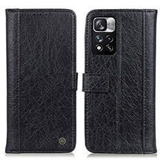 Funda de Cuero Cartera con Soporte Carcasa M10L para Xiaomi Mi 11i 5G (2022) Negro