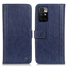 Funda de Cuero Cartera con Soporte Carcasa M10L para Xiaomi Redmi 10 (2022) Azul