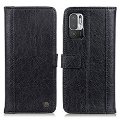 Funda de Cuero Cartera con Soporte Carcasa M10L para Xiaomi Redmi Note 10 5G Negro