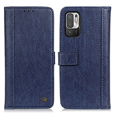 Funda de Cuero Cartera con Soporte Carcasa M10L para Xiaomi Redmi Note 10T 5G Azul