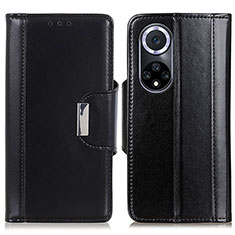 Funda de Cuero Cartera con Soporte Carcasa M11L para Huawei Honor 50 5G Negro