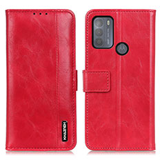 Funda de Cuero Cartera con Soporte Carcasa M11L para Motorola Moto G50 Rojo