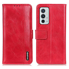 Funda de Cuero Cartera con Soporte Carcasa M11L para OnePlus 9RT 5G Rojo