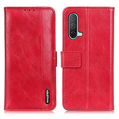 Funda de Cuero Cartera con Soporte Carcasa M11L para OnePlus Nord CE 5G Rojo