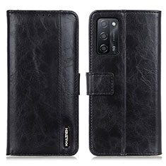 Funda de Cuero Cartera con Soporte Carcasa M11L para Oppo A53s 5G Negro