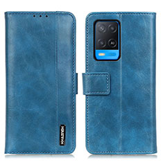 Funda de Cuero Cartera con Soporte Carcasa M11L para Oppo A54 4G Azul