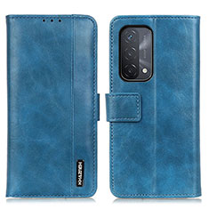 Funda de Cuero Cartera con Soporte Carcasa M11L para Oppo A54 5G Azul