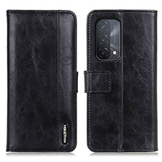 Funda de Cuero Cartera con Soporte Carcasa M11L para Oppo A74 5G Negro