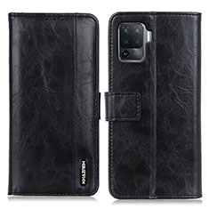 Funda de Cuero Cartera con Soporte Carcasa M11L para Oppo A94 4G Negro