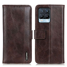 Funda de Cuero Cartera con Soporte Carcasa M11L para Realme 8 Pro Marron