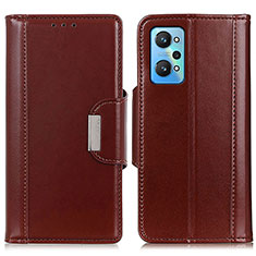 Funda de Cuero Cartera con Soporte Carcasa M11L para Realme GT Neo2 5G Marron