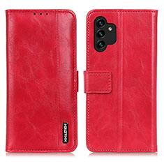 Funda de Cuero Cartera con Soporte Carcasa M11L para Samsung Galaxy A13 4G Rojo