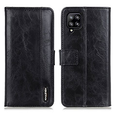 Funda de Cuero Cartera con Soporte Carcasa M11L para Samsung Galaxy A22 4G Negro