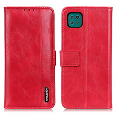 Funda de Cuero Cartera con Soporte Carcasa M11L para Samsung Galaxy A22s 5G Rojo