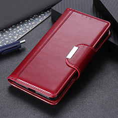 Funda de Cuero Cartera con Soporte Carcasa M11L para Samsung Galaxy F02S SM-E025F Rojo