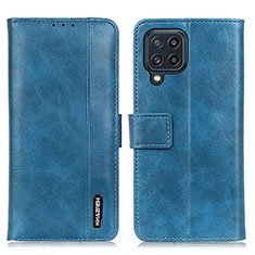 Funda de Cuero Cartera con Soporte Carcasa M11L para Samsung Galaxy M32 4G Azul