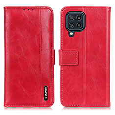 Funda de Cuero Cartera con Soporte Carcasa M11L para Samsung Galaxy M32 4G Rojo