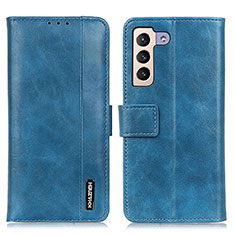 Funda de Cuero Cartera con Soporte Carcasa M11L para Samsung Galaxy S21 5G Azul