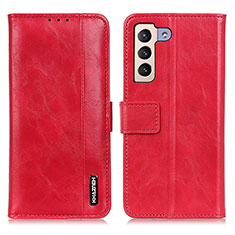 Funda de Cuero Cartera con Soporte Carcasa M11L para Samsung Galaxy S21 5G Rojo