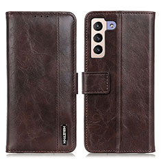 Funda de Cuero Cartera con Soporte Carcasa M11L para Samsung Galaxy S21 FE 5G Marron